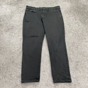 Madewell 8" Skinny Ankle Crop Denim Jeans Womens 32 Black Mid Rise Casual 34x25